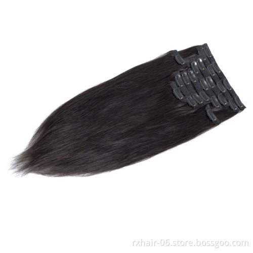 Beautiful Hair Hot Selling 100% Human Hair Clips in Hair Extension Hot Sale